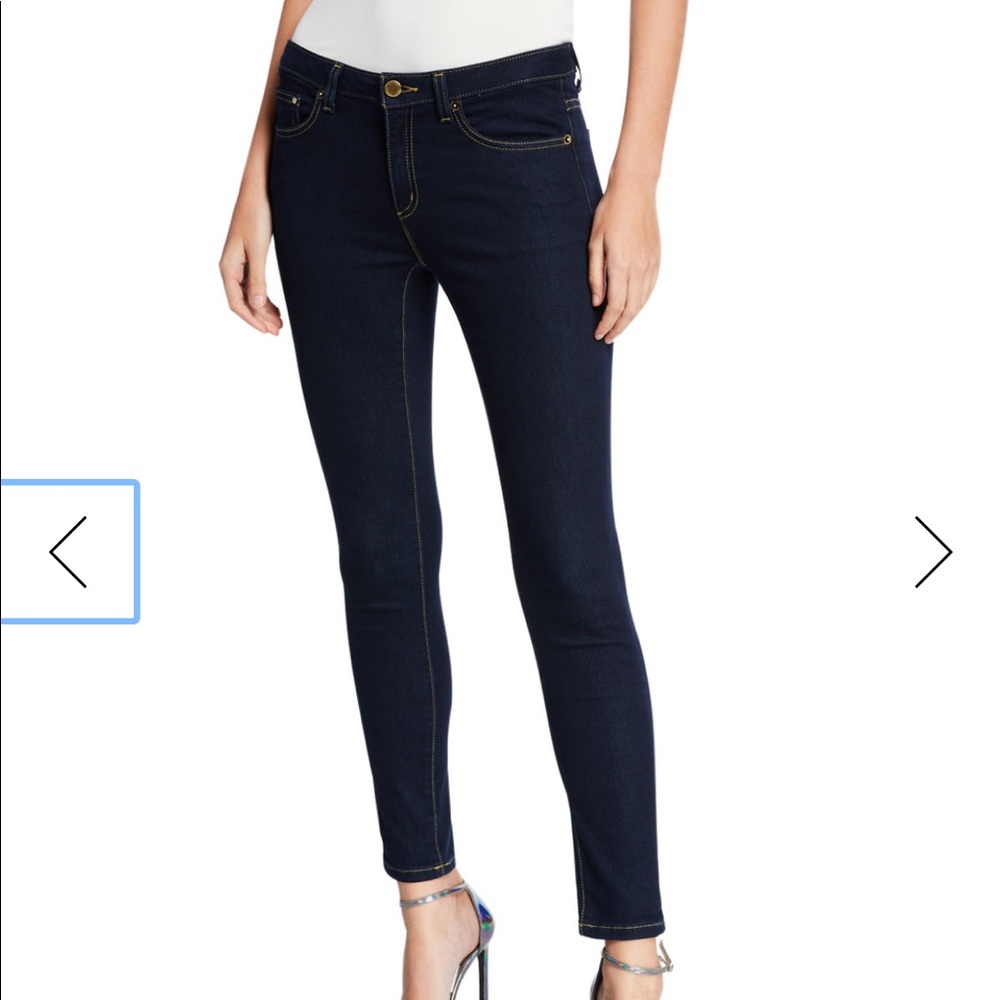 Micheal Kors dark blue skinny jeans